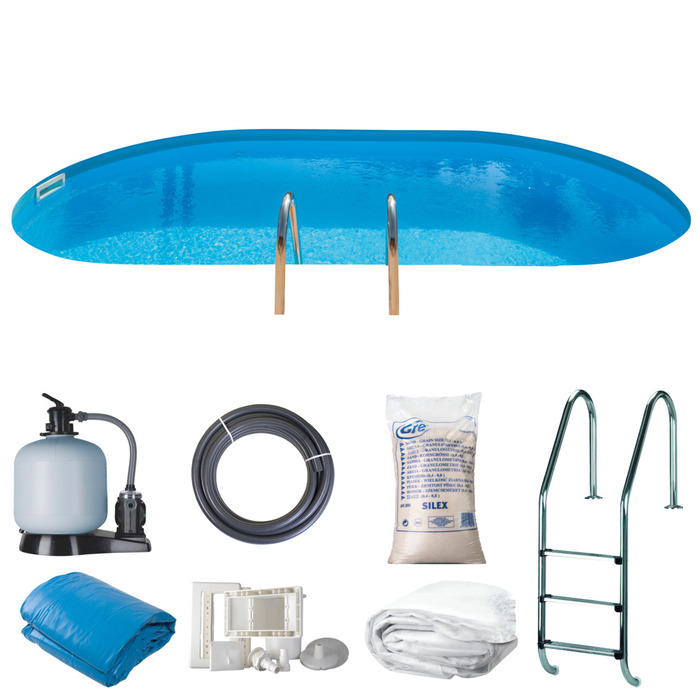 Pool Oval Nedgrävd 27470 L Swim & Fun